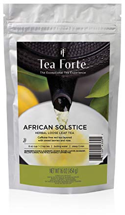 Tea Forté African Solstice - Infuso Rooibos Premium - Sacchetto con zip 454 gr