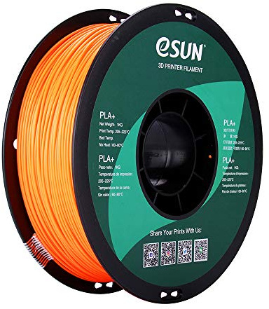eSun 3D Drucker Filament PLA+ 1,75mm 1kg ORANGE