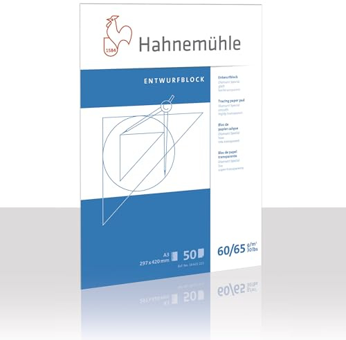 Transparentpapierblock Diamant 80/85g/m², 297x420mm, 50Blatt