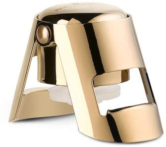 Moet & Chandon Champagner Flaschenverschluss Edelstahl Gold Design Bar Deko Party Accessoire Champagnerverschluss