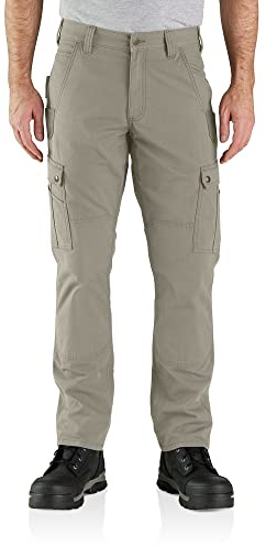 Carhartt Rugged Flex Relaxed Fit Ripstop Cargo Work Pant Pantaloni utili da Lavoro, Greige, 36W x 30L Uomo
