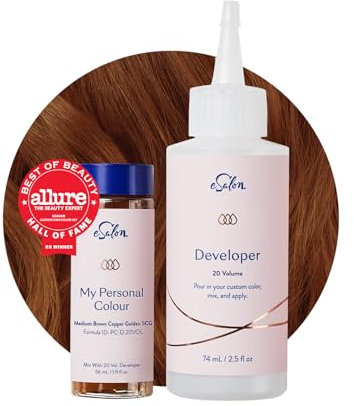 eSalon Permanent Hair Colour Set, 100% Grauabdeckung, Heimcolorationen, 0% Ammoniak Haarfarben, Multidimensionale Haarfarben, Professionelle Haarfarben