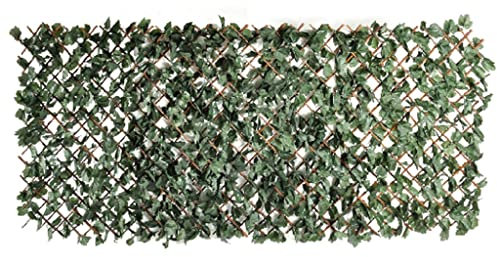 Haie synthétique extensible en bambou brise-vue 200 x 100 h cm