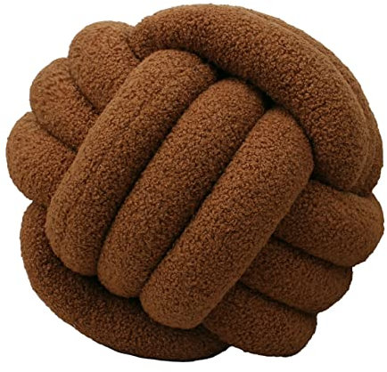GYCS Knot Cushion, Couch Knoten Kissen, Sofa Aesthetic Kissen rund, Knot Ball Cushion, Decorative knotenkissen, deko Kissen Wohnzimmer, Round Knot Cushion, Decorative Knot, Knot Pillow Ball,A15,28CM