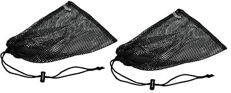 Toddmomy 2 Stück Netzbeutel Mit Kordelzug Für Sportzubehör Aufbewahrungsbeutel Aus Polyestergewebe Geräumig Für Bälle Und Kleinigkeiten Schwarz Haltbar Und Leicht Zu Transportieren