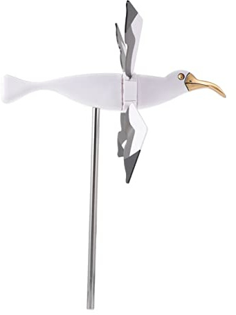 Yardwe Girouette De Mouette pour Décoration Jardin Printanière, Moulin à Vent PVC Solide, Ornement Extérieur pour Pelouses Et Cours, Décoration Oiseau Tournante Au Vent