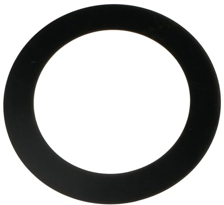 Fame FRBD-5BK Bass Drum Ring, 5 Zoll, Schwarz, Selbstklebender Lochverstärkungsring, Drumfelle Mikrofon-Positionierung, Rissfreie Schablone, Klangoptimierung