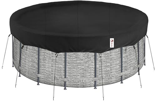 iBirdie Winter-Poolabdeckung für 14, 15, 16 Fuß oberirdische runde Pools, für lichtbeständige, reißfeste, wasserdichte und wetterfeste Outdoor-Schutz