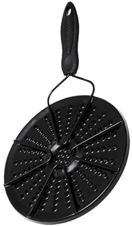 MAGICLULU Plaque De Diffusion De Chaleur Émaillée Noire Pour Plaque à Induction Adaptateur De Cuisinière Pour Répartition Uniforme Chaleur Compatible Avec Tous Les Ustensiles Non-induction a