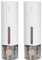 Lot de 2 distributeurs de savon, fixation murale, sans perçage, 450 ml, pour lavabo, salle de bain, gel douche, fenêtre transparente, idéal pour lavabo, gel douche et désinfectant pour les mains