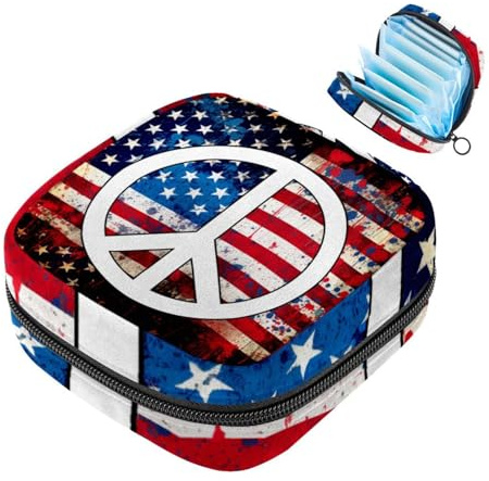 Borsa mestruale,Sacchetto di immagazzinaggio del tovagliolo sanitario,Porta tamponi per borsa, R89m2nr1zqz, 4.7x6.6x6.6 in, Moderna