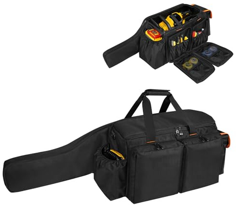 ORKELS Kettensägen-Tasche, kompatibel mit EGO, Dewalt, Greenworks 14 & 16 & 18 Zoll Akku-Kettensägen – robuster Aufbewahrungskoffer für Kettensäge & Zubehör – nur Tasche