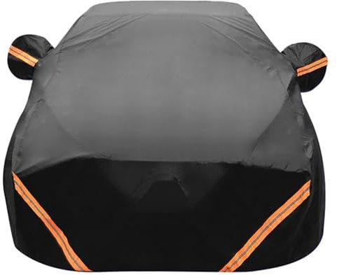 Autoabdeckung Für Suzuki Grand Vitara Cabrio 1998-2005 | Wasserdicht Atmungsaktiv Draussen Winddicht Staubdicht Einlagiges Oxford-Gewebe Autoabdeckung(Color:Black)