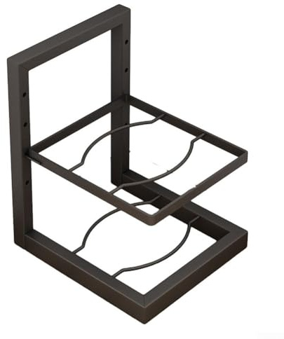 Organizador de sartenes de acero resistente de 2/3/4 niveles, organizador de ollas y sartenes, estante para debajo del fregadero, niveles de almacenamiento para armario, soporte de tapa, soporte para
