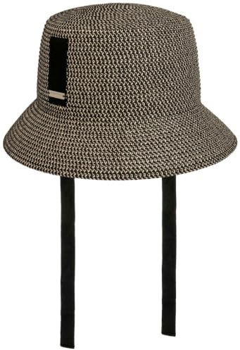 Seeberger Sanova Bucket Strohhut Fischerhut Sommerhut Sonnenhut Damenhut Gartenhut Damen - Frühling-Sommer Sommer - One Size schwarz