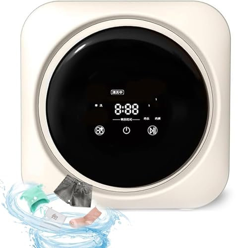 FANGQMM Machine à Laver Murale, Mini Machine à Laver et essoreuse entièrement automatiques de 3,5L, pour Appartements Et Petits Espaces,Mini Seche Linge,Mini sécheuse