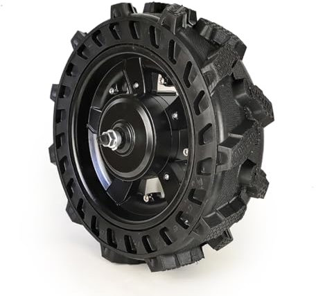 Bassa velocità 16 pollici 800 W 200 kg di carico DC senza spazzola mozzo motore agricoltura ruota solida per carrelli elettrici per carriola (24V800W)