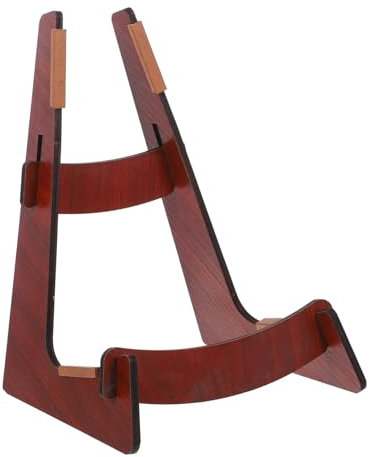 YARNOW Gitarrenständer aus Holz Tragbarer Ukulele Halter Stabiler Gitarren Displayständer für Zuhause Faltbarer Instrumentenständer für Violinen und Ukulelen Hohe