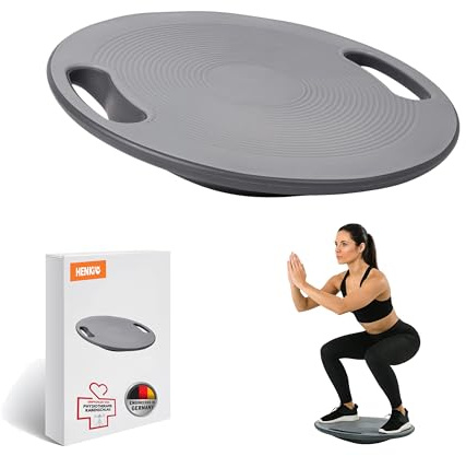 Premium Balance Board inkl. Antirutsch Boden, Hochwertiges Wackelbrett, Stärkt deine Balance, Für Erwachsene & Kinder, Balancierbrett