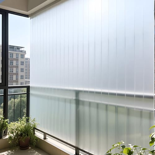 ZGhuoHua Panneau Brise Vue Balcon Imperméable, Pare Cache Vue Cloture Balcon, Couverture de Confidentialité Écran Plaque Polycarbonate pour Jardin Exterieur Terrasse 1mm(80x500cm)