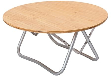 Foldable Round Table - Space-Saving Design for Easy Storage, Portable Garden Dining Table for Indoor and Outdoor Use, Lightweight and Versatile
