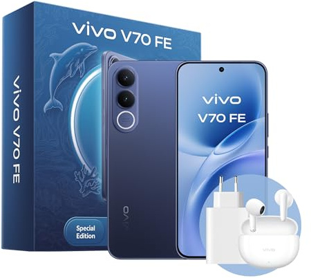 vivo V70 FE 5G 8+512GB Cámara 200MP OIS Pantalla 1,5K 7000mAh IP68 IP69