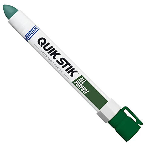 Markal 61069 Quik Stik Twist Long-Lasting Solid Paint Marker, Green (Pack of 12)