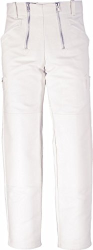 JOB Zunfthose aus Doppel-Pilot weiß mit Kniepolstertaschen - Herren - Multi-Sport - Cargo - Hose - Weiß - Large