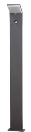 Lucande LED Wegeleuchte/Pollerleuchte 100 cm mit Bewegungsmelder, Außenleuchte spritzwassergeschützt IP54 8,5W