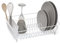 simplywire - Dish Drainer - Anti Rust Drying Rack – Cutlery Basket - White Plastic Coated Steel