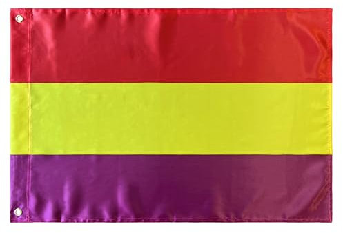 Durabol Bandera Republica Española 60 x 90 cm Satén 2 Ojales metálicos