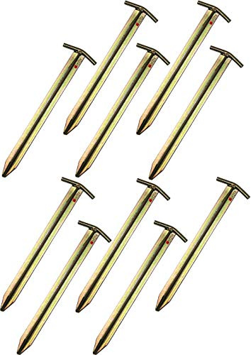 Moritz Stahl T-Profil Hering Zelthering Camping 30-40 oder 50 cm (10 Stück, 40 cm)