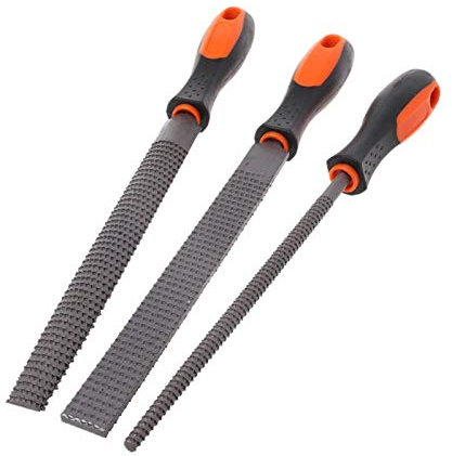 DUO ER 3 stücke/Satz Holz Raspel Stahl-Datei schnitzen flach runde halbkreisförmige Metall File holzbearbeitung Handwerk Griff Tool