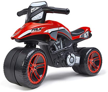 Falk - Moto draisienne Racing Team Rouge - A Partir de 2 años - Fabricado en Francia - Ruedas Extra Grandes - Desarrolla el Equilibrio y Las Habilidades motoras - 530