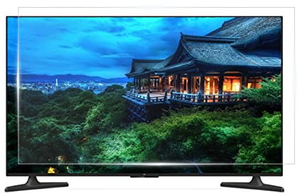 WLWLEO 32 Inch Anti Glare TV Screen Protector, 55 Inch TV Anti Blue Light Filter, Protection Eye, Anti Scratch Protector Film for 32-60 TV Desktop Computer Monitor,32 inch/698×392mm