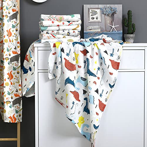Style-Station Baby Musselin Decke 120x110 cm Pucktuch Spucktuch Mulltücher Baumwolle Swaddle Windel Geschenk-e Geburt Einschlagdecke-n Jungs Mädchen Junge Stilltuch Puckdecke-n Elefant