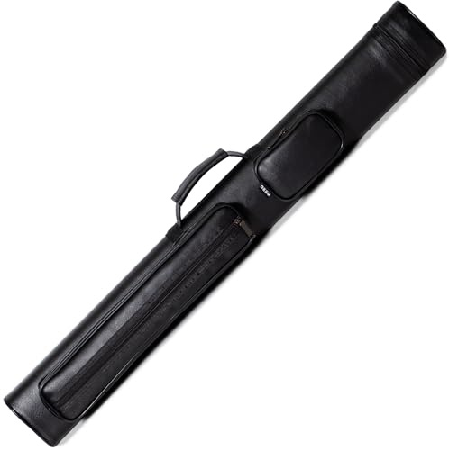 OKKO Billiard Pool Cue Hard Oval Case Black 2x2