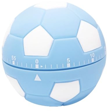 jojofuny 60 Minuten Countdown Timer, Fußball Design Küchentimer, Küchentimer Laut, Küchenwecker, für Kinder Lernen Mädchen Junge Küche Kochen Backen Büro