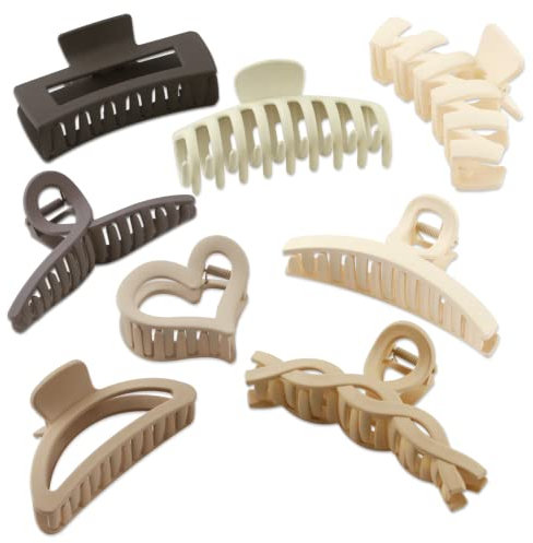 Haarklammer für Dickes Haar, 8pcs Haarklammern für Damen und Mädchen Gebrauch, Große Haarklammer Rutschfeste Haarspange für Haardekoration