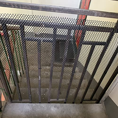Drahtgitter Maschendraht Gartenzaun Kunststoff Gartenzaunrolle Schwarz, Sicherheitszaun Für Kinder/ Haustiere Für Balkon/ Deckgeländer/ Treppengeländer, Geflügelnetz Hühnerdraht Hasendraht Volierendra