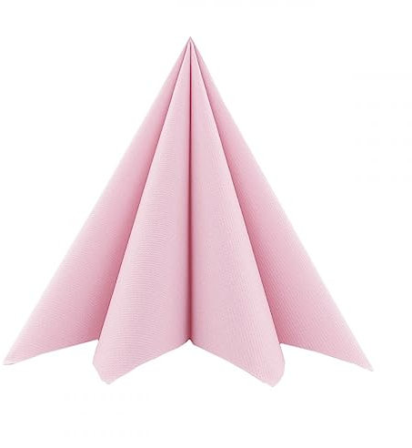 Luxuriöse Serviette aus GMIAir, 40 x 40 cm, 1/4 Falz, 50 Stück Farbe altrosa Hochzeit Geburtstag Feiern Party Dekoration Verlobung top Qualität