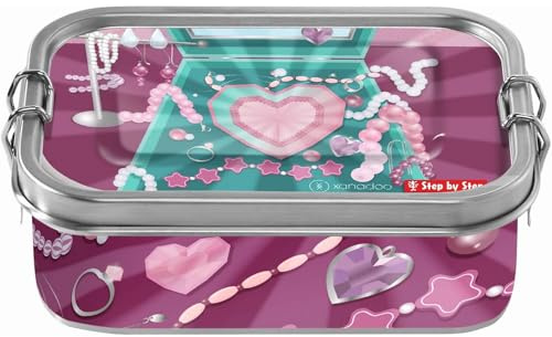 Step by Step Edelstahl-Lunchbox Glitter Heart Hazle