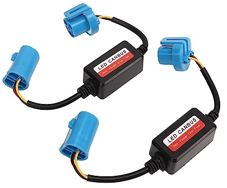 Widerstandsdecoder, 2 Stück Scheinwerferdecoder 9007 HB5 Stecker 12 V DC Fehler Anti-Flicker-Widerstandsunterdrückung für LED-Scheinwerfer oder Nebelscheinwerfer
