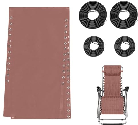 Stuhl Ersatzstoff, Lounge Chair Tuch Long Beach Chair Tuch Klappstuhl, ErsatzBezug, 4 Stück Ersatzkordeln Für ZeroGravity Chair, Universals Ersatz Segeltuchs Ersatzkordeln, Ersatzstoff Für Liegestuhl