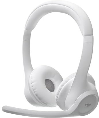 Logitech Zone 300 Casque Bluetooth sans Fil avec Microphone Anti-Parasite, Compatible avec Windows, Mac, Chrome, Linux, iOS, iPadOS, Android - Blanc