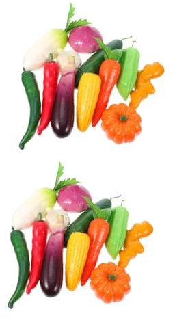 IMIKEYA STK Gemüse- und Obstmodell simulierte Gemüsemodelle Fälschung Schaufensterdekoration Kunstgemüse Lebensmittelspielzeug Künstliche Pflanze Fotografie-Requisiten Gemüse-Modell