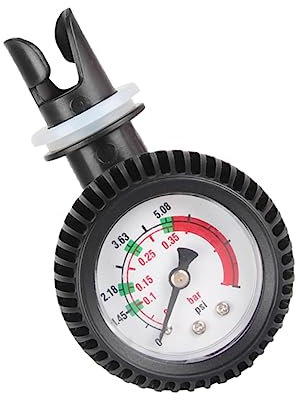 Yardwe Luftdruckmessgerät Psi Mit Luftthermometer Und Ventilpumpe Für Schlauchboote Und Surfbretter Zubehör Installieren Bedienen
