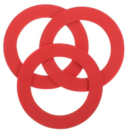 Angoily 3pcs Toilet Tank Valve Washers Seal Ring Replacement for Toilet Flush Replacement Seal