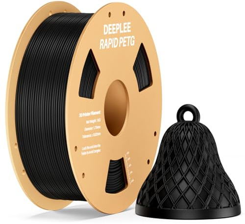DEEPLEE Rapid PETG Filament 1.75mm Black 1KG