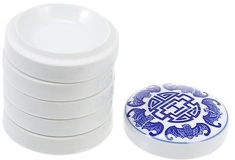 CIMAXIC Ceramic Paint Tray Set Watercolor Palette 6 Layer Pigment Dish Easy to Clean for Artists